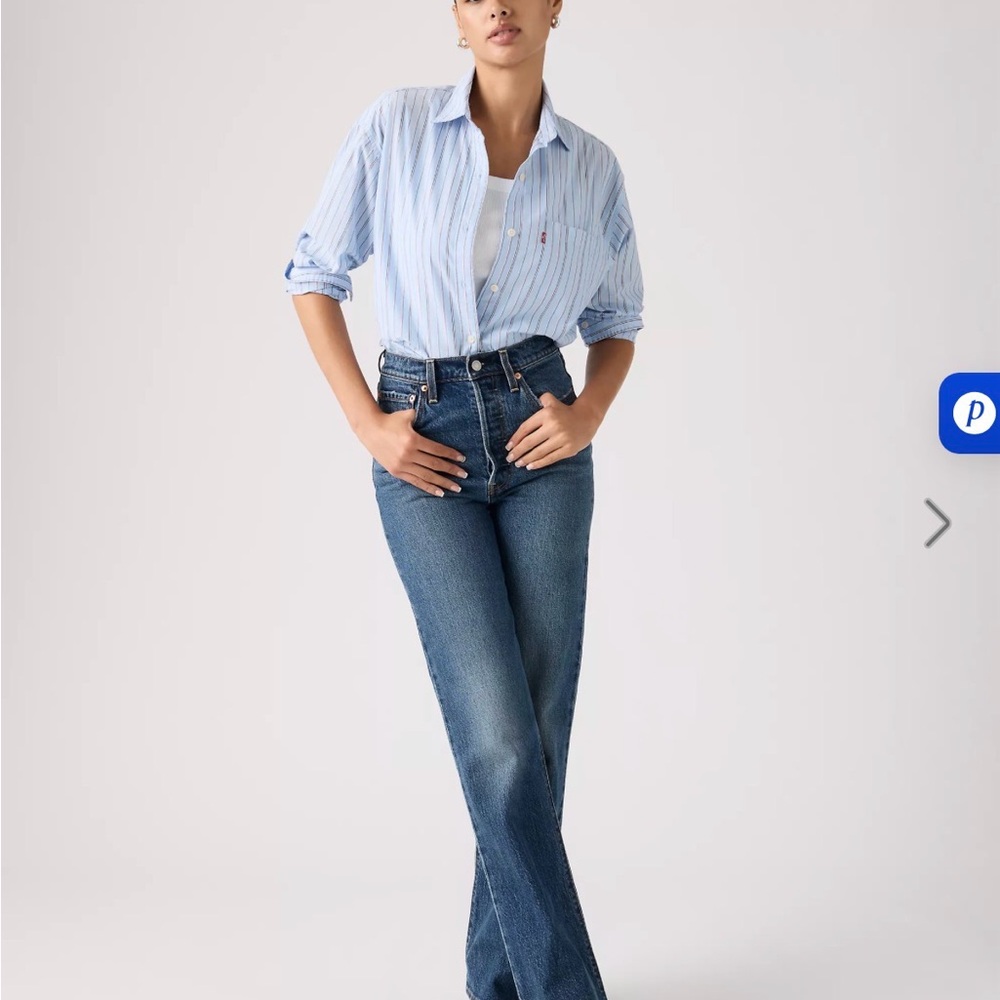 Levi’s Ribcage straight Blue Jeans